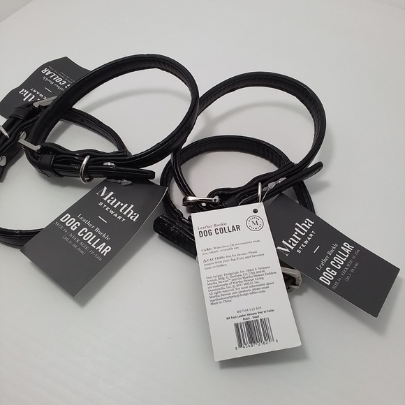 Martha Stewart Black Dog Collar NWT - Picture 4 of 11